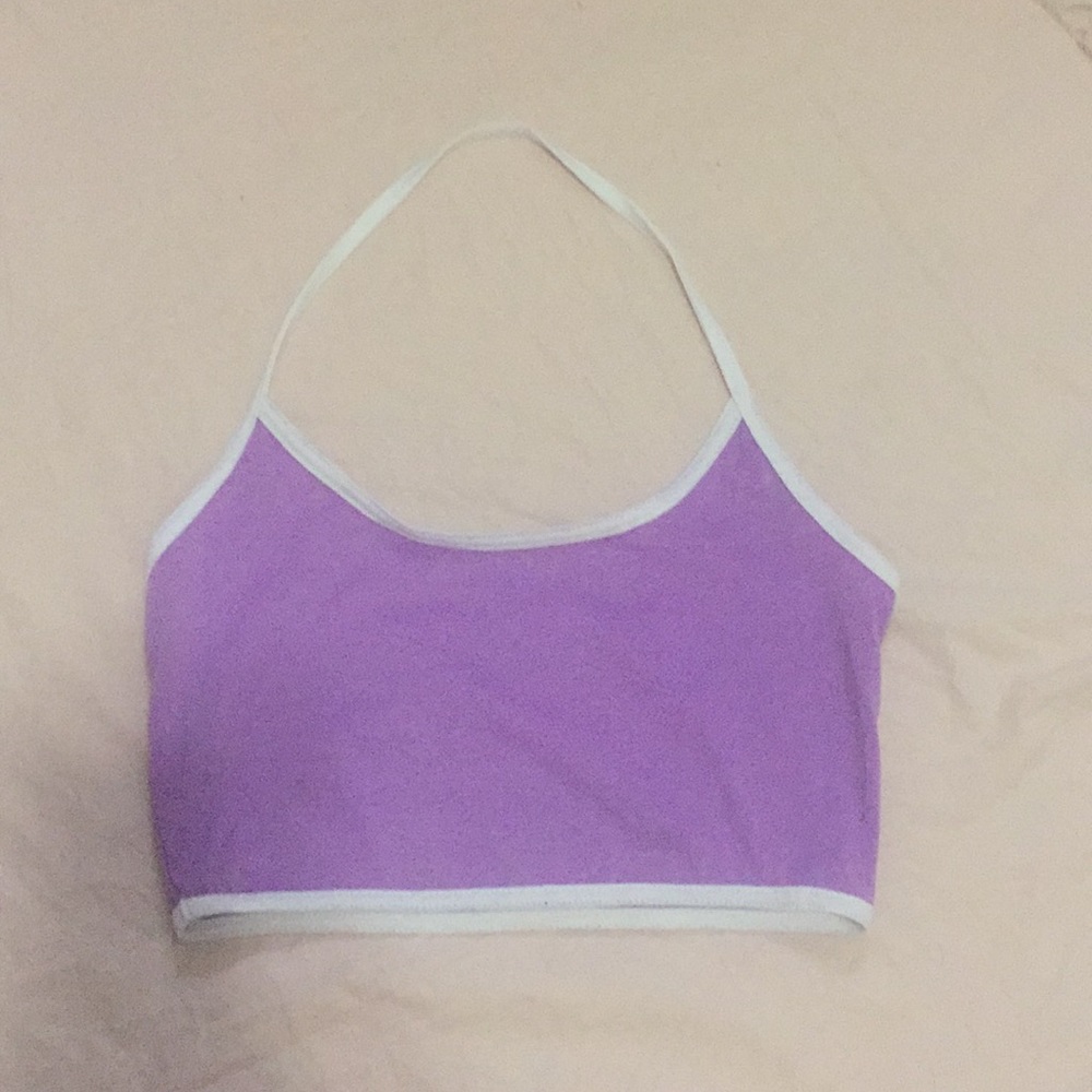 Strapped skin tight crop top